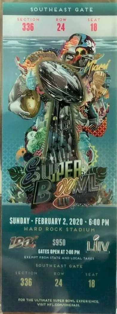 Super Bowl T          Ticket