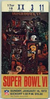 Super Bowl T          Ticket