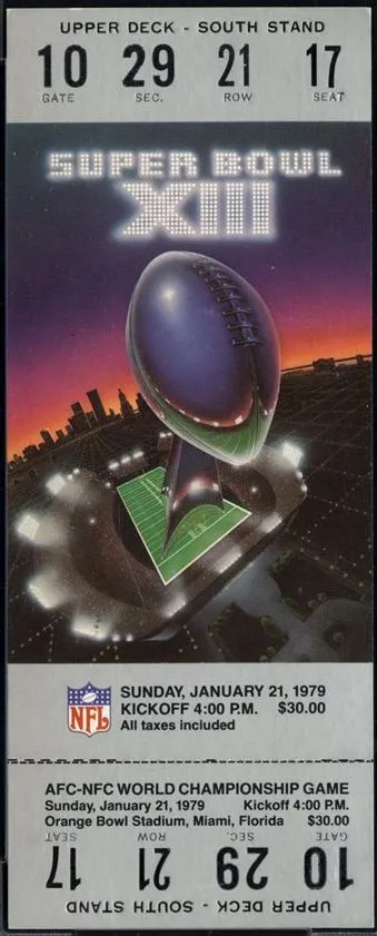 Super Bowl T          Ticket