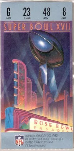 Super Bowl T          Ticket