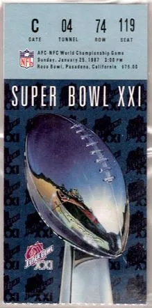 Super Bowl T          Ticket