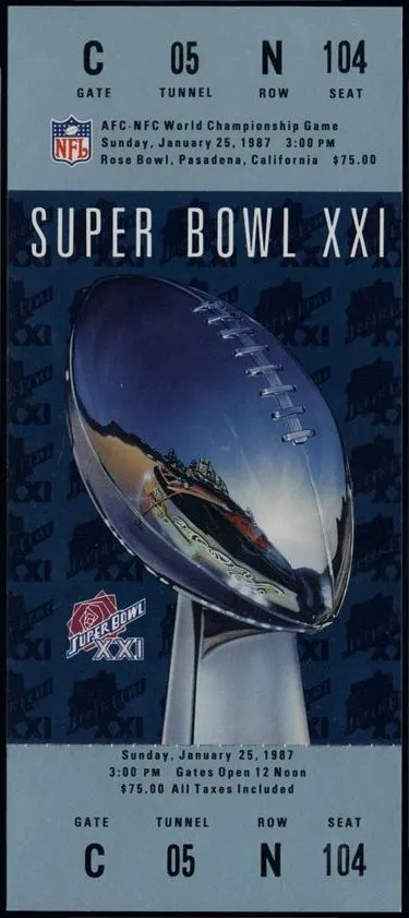 Super Bowl T          Ticket
