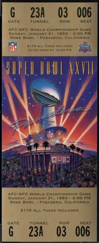 Super Bowl T          Ticket