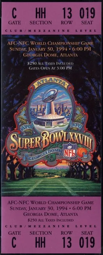 Super Bowl T          Ticket
