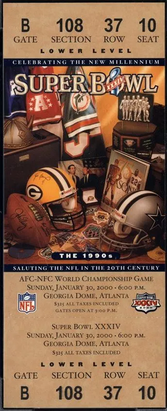 Super Bowl T          Ticket