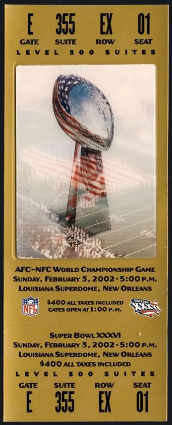 Super Bowl T          Ticket