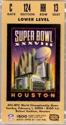 Super Bowl T          Ticket