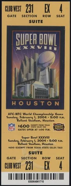 Super Bowl T          Ticket