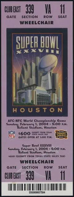 Super Bowl T          Ticket