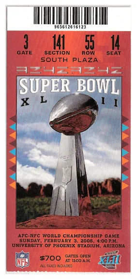 Super Bowl T          Ticket