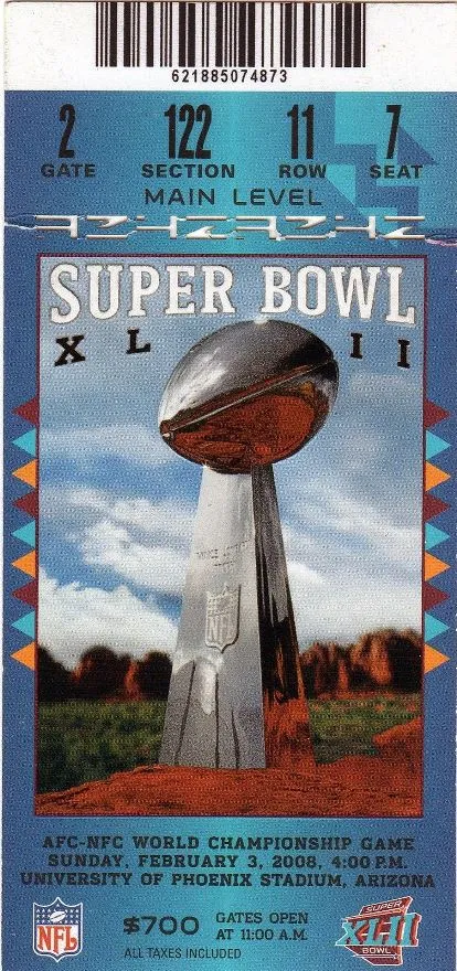 Super Bowl T          Ticket