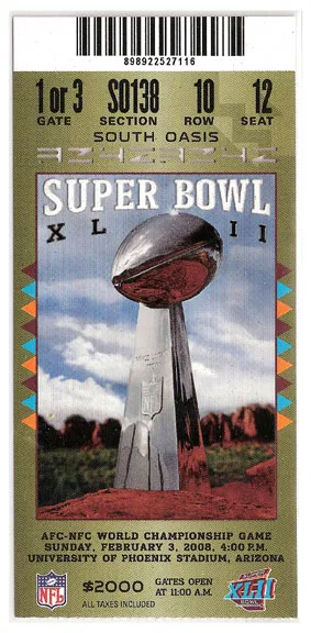 Super Bowl T          Ticket