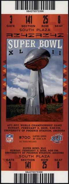 Super Bowl T          Ticket