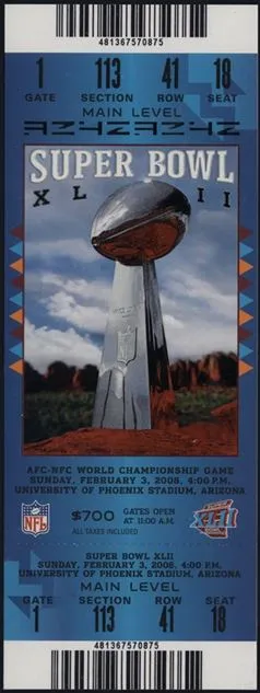 Super Bowl T          Ticket