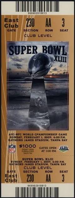 Super Bowl T          Ticket