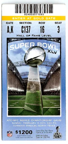 Super Bowl T          Ticket