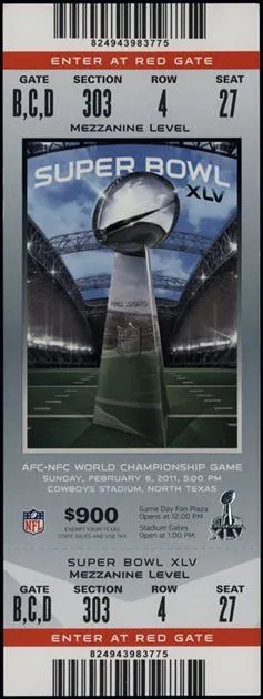 Super Bowl T          Ticket