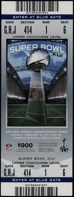 Super Bowl T          Ticket