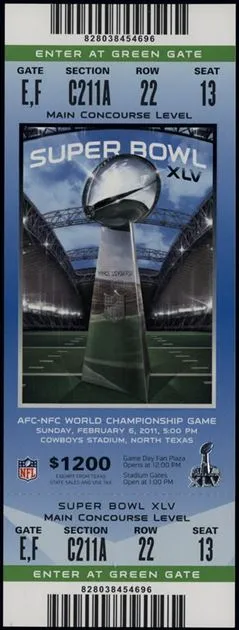 Super Bowl T          Ticket