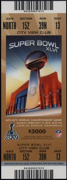 Super Bowl T          Ticket