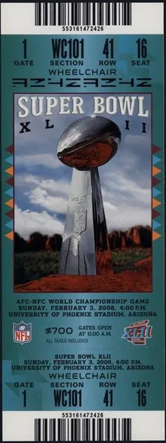 Super Bowl T          Ticket