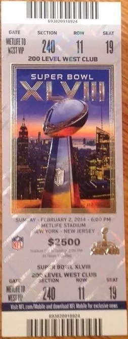 Super Bowl T          Ticket